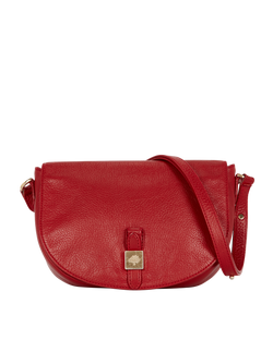 Tessie Satchel, Leather, Red, MIT, 2*